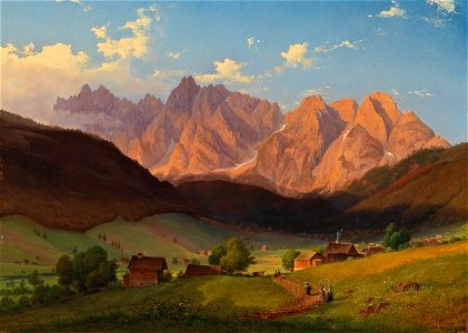 Josef Feid - A view of Triglav in Slovenia
