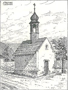 Josef Brož (1866-1949) - zvonička v Jiřeticích