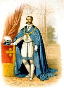 Jose Osorio vestido con traje de la Orden de Carlos III