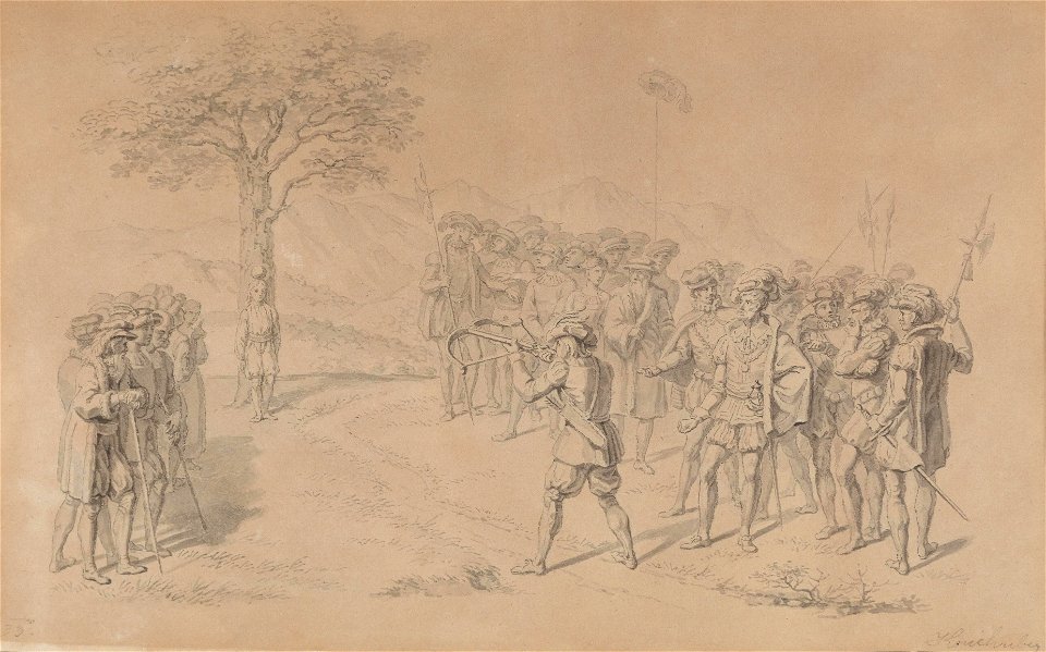 Josef Kriehuber Szene aus Wilhelm Tell 1833