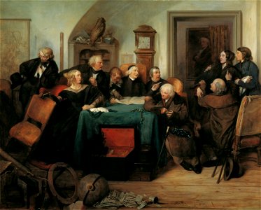 Josef Danhauser - Die Testamentseröffnung - 2086 - Österreichische Galerie Belvedere