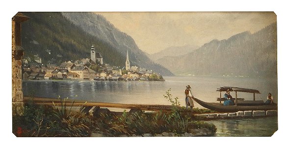Josef Burgaritzky Blick auf Hallstatt
