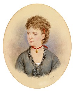 Josef Kriehuber Bildnis einer jungen Frau (Tochter Nestroy)