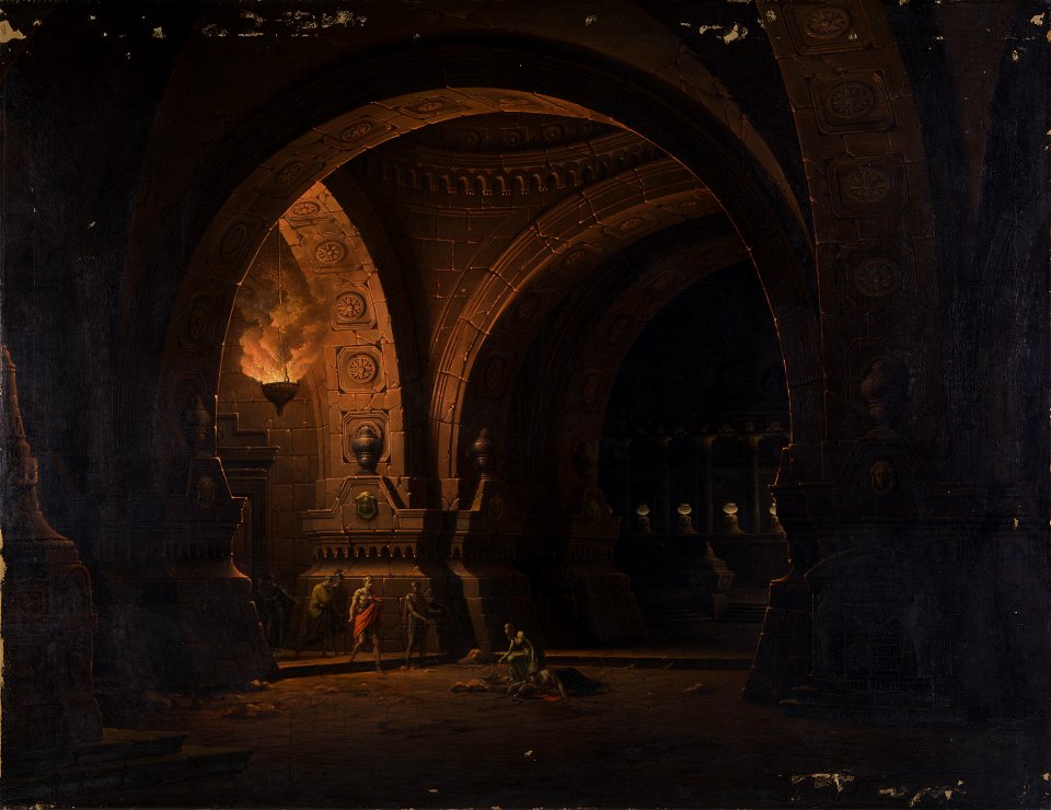 Josef Platzer - Caesar Octavianus findet Kleopatra an der Leiche des Antonius - 3584 - Kunsthistorisches Museum