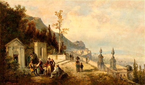 Josef Thoma Blick auf den Golf von Neapel
