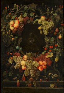 Joris van Son - The Virgin with the Child inside a festoon of fruit