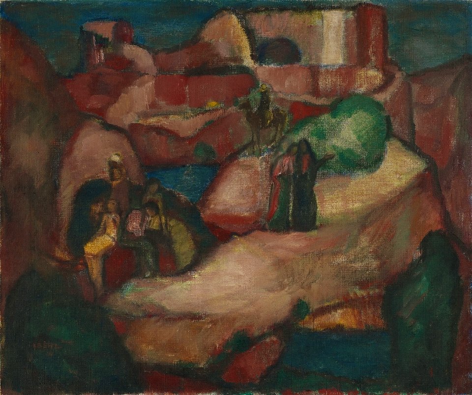 Josef Eberz Biblische Landschaft 1914