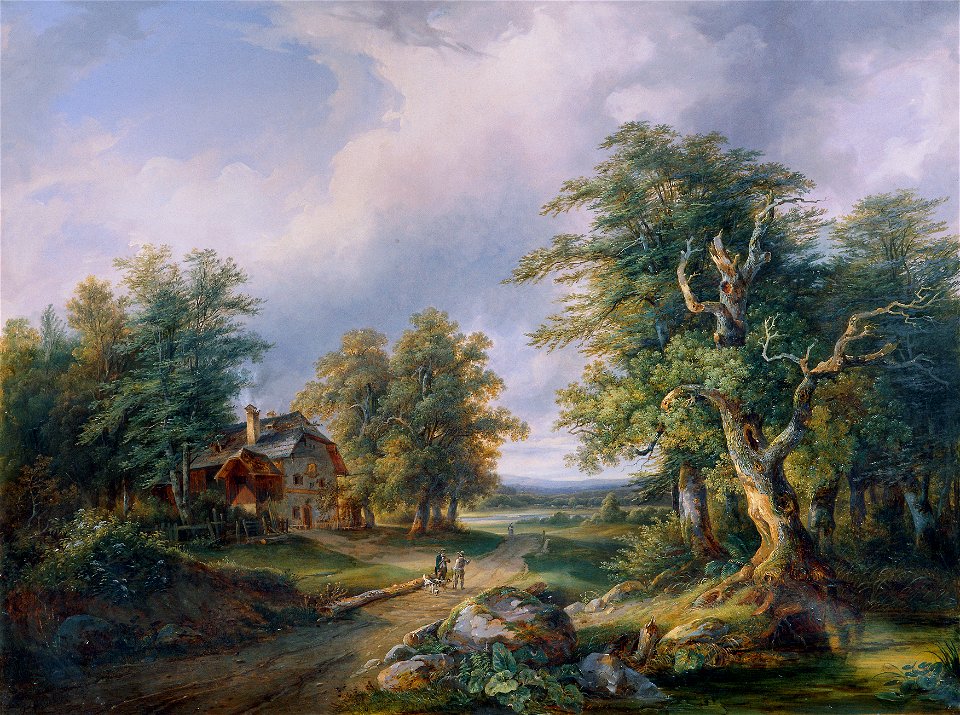 Josef Altenkopf - Bauerngehöft an einer Waldstraße - 7868 - Kunsthistorisches Museum