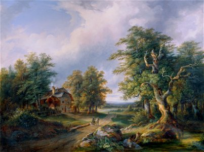 Josef Altenkopf - Bauerngehöft an einer Waldstraße - 7868 - Kunsthistorisches Museum
