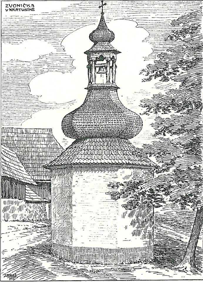Josef Brož (1866-1949) - zvonička v Kratusině
