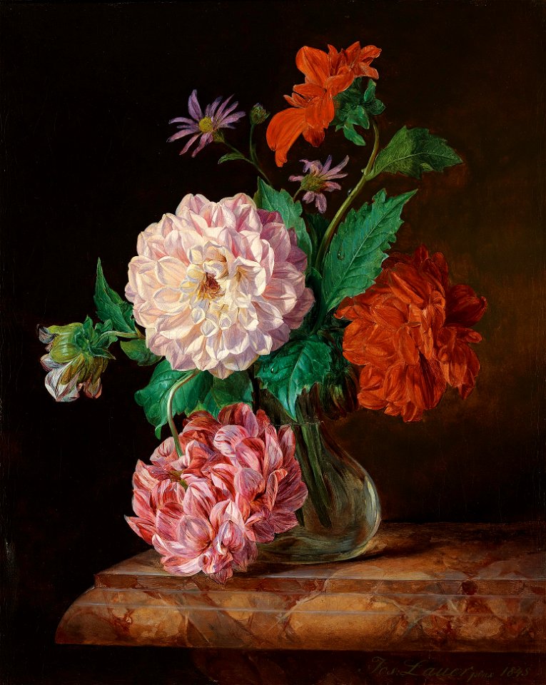 Josef Lauer Blumenstück 1845