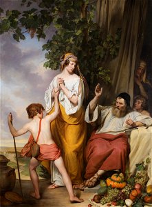 Josef Danhauser - Abraham verstößt Hagar und Ismael - 2553 - Kunsthistorisches Museum