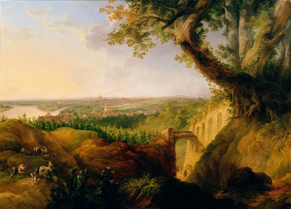 Josef Fischer - Ansicht der Haupt- und Residenzstadt Wien vom Standpunkte bey Nussdorf - 2539 - Kunsthistorisches Museum