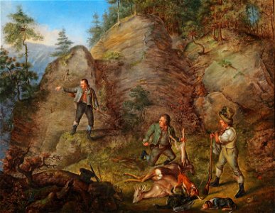 Josef Ginovszky Jagdgesellschaft 1828