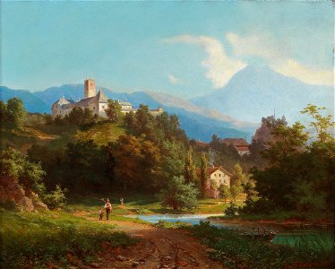 Josef Willroider Ansicht einer Burg 1863