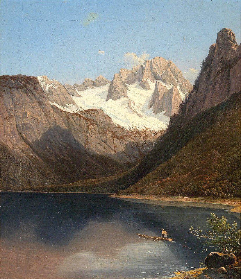 Josef Feid Der Dachstein mit dem Gosausee
