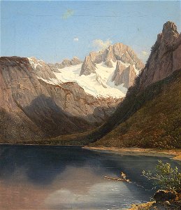 Josef Feid Der Dachstein mit dem Gosausee