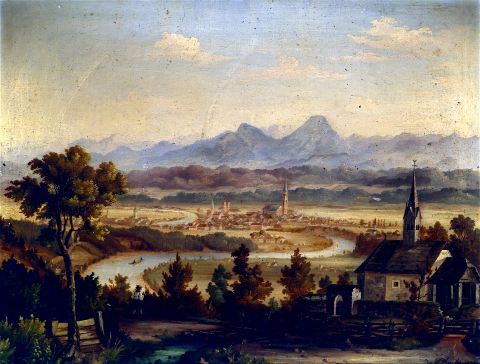 Josef Willroider Blick auf Villach