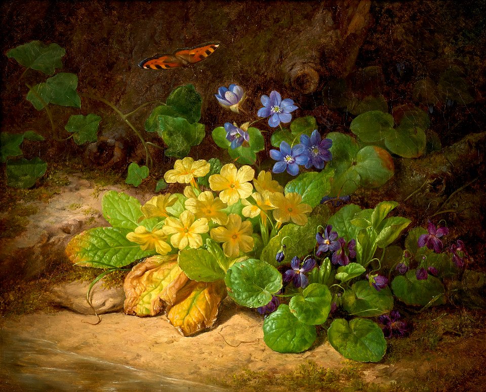 Josef Lauer - Kleines Blumenstück (Alpenblumen) - 4629 - Österreichische Galerie Belvedere