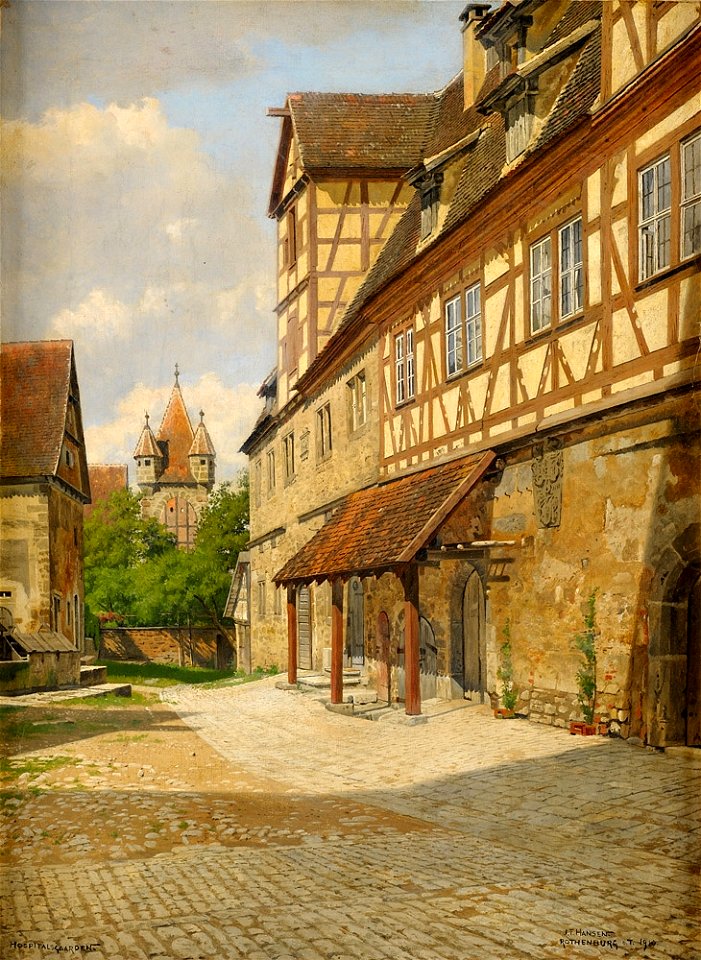 Josef Theodor Hansen Rothenburg odT 1910
