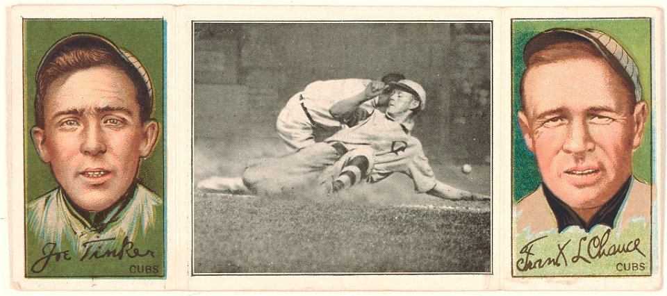 Jos. B. Tinker-Frank L. Chance, Chicago Cubs, baseball card portrait LCCN2008678515