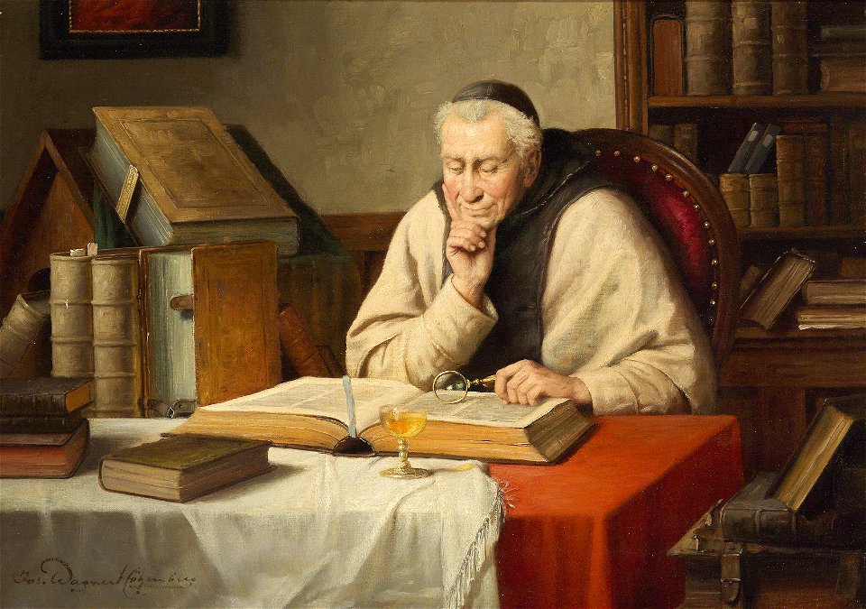 Josef Wagner-Höhenberg Lesender Mönch