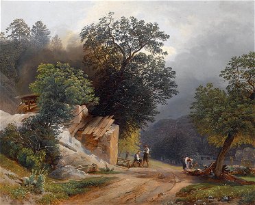 Josef Gerstmeyer Holzsammler auf der Landstrasse
