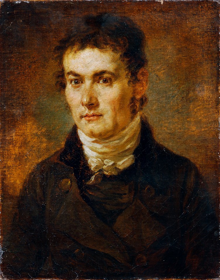 Josef Georg von Edlinger - Mann mit weißer Halsbinde - 1840 - Österreichische Galerie Belvedere