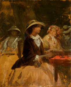 Josef Navrátil - In the Garden Restaurant - Google Art Project
