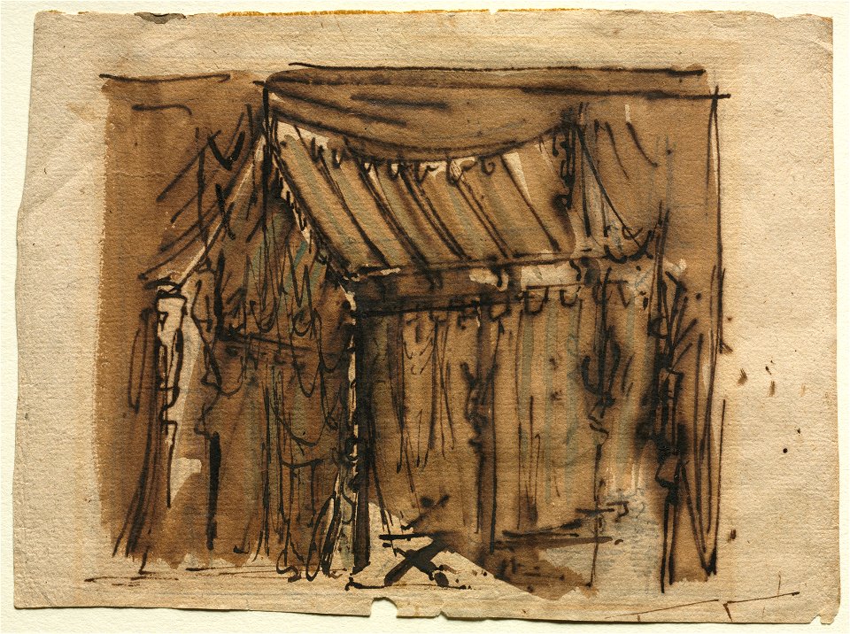Josef Platzer (Austrian, 1751-1806) - Tent (recto) - 1982.367.a - Cleveland Museum of Art