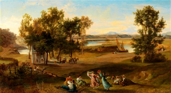 Josef Hoffmann - An idyllic southern landscape