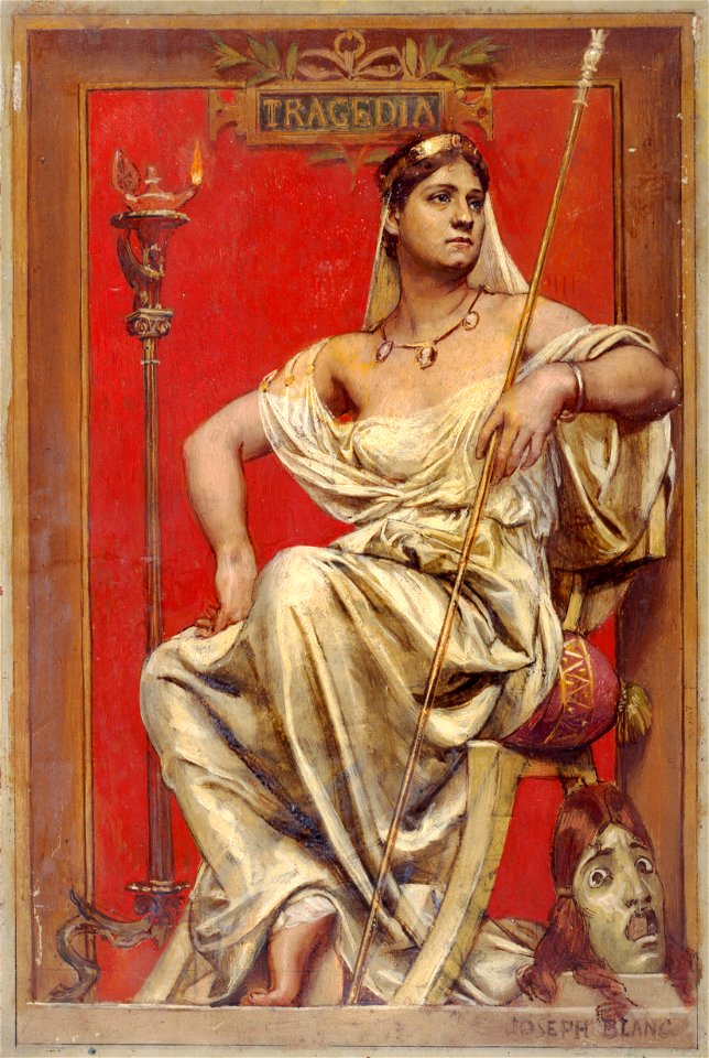 Joseph Blanc - Portrait d'Adeline Dudlay (1858-1934), en allégorie de la Tragédie - P1094 - Musée Carnavalet