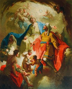 Josef Haller - Glorie der Heiligen Cosmas und Damian - 6072 - Österreichische Galerie Belvedere