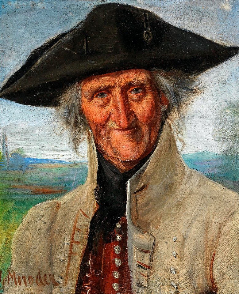 Josef Theodor Moroder-Lusenberg Bildnis eines Veteranen