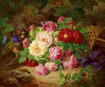 Josef Lauer Rosenstück am Waldboden