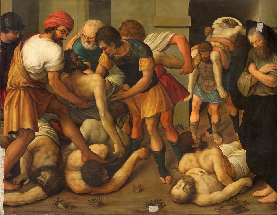Josef Werner - Tobias begräbt die Toten in Ninive - GG 1157 - Kunsthistorisches Museum