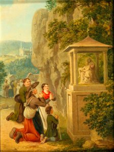 Josef Hendel - Pilgrims on their Way to Mariazell