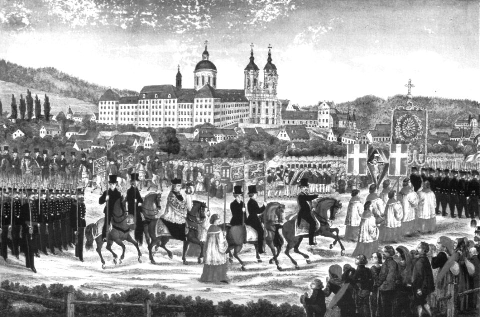 Joseph Bayer Weingarten Heilig-Blut-Prozession c1868