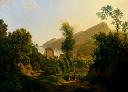 Josef Rebell - Ansicht der Stadt Vietri mit Blick auf den Meerbusen von Salerno - 2369 - Kunsthistorisches Museum