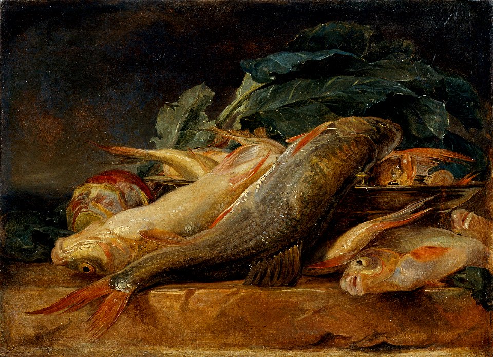 Josef Neugebauer - Stillleben mit Fischen - 5477 - Österreichische Galerie Belvedere