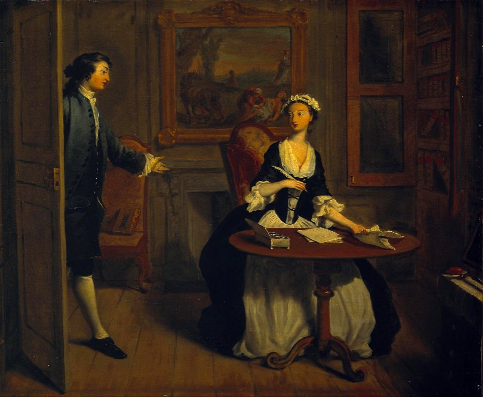 Joseph Highmore (1692-1780) - I, Mr B. Finds Pamela Writing - N03573 - National Gallery
