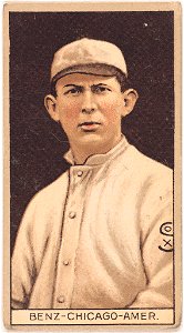 Joseph Benz, Chicago White Sox, baseball card portrait LCCN2008678025