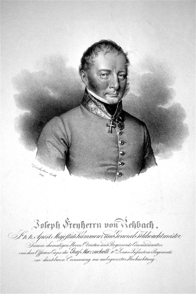 Josef von Rehbach Litho
