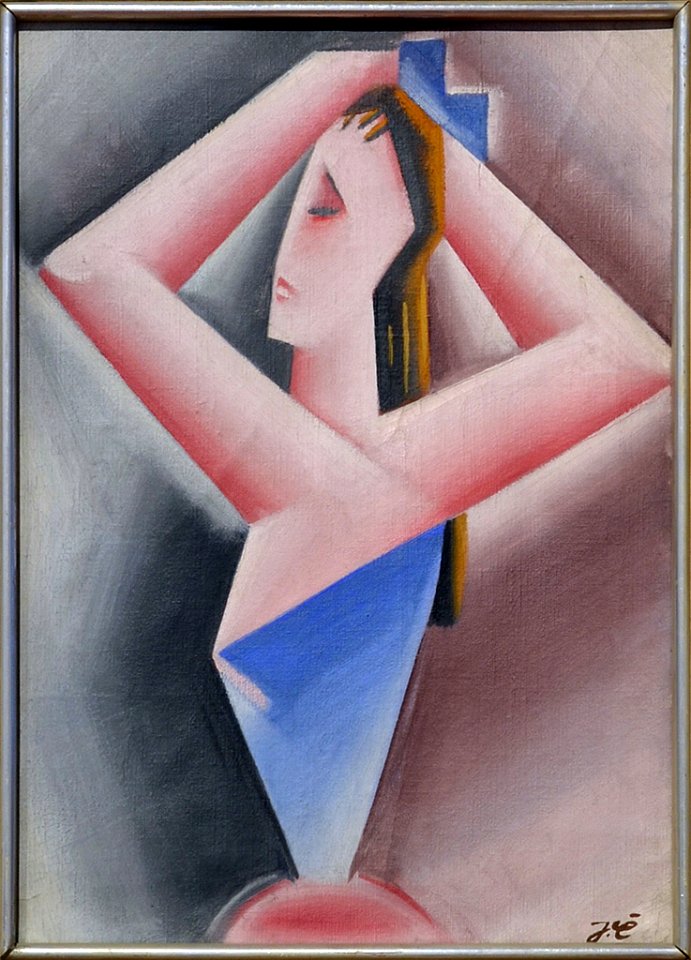 Josef Čapek, Česající se (1916), GASK Kutná Hora