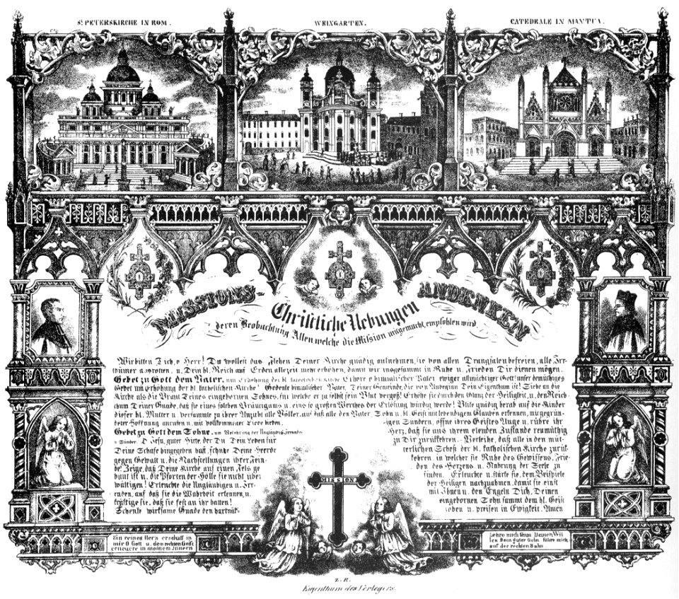 Joseph Bayer Christliche Übungen Missions-Andenken 1852