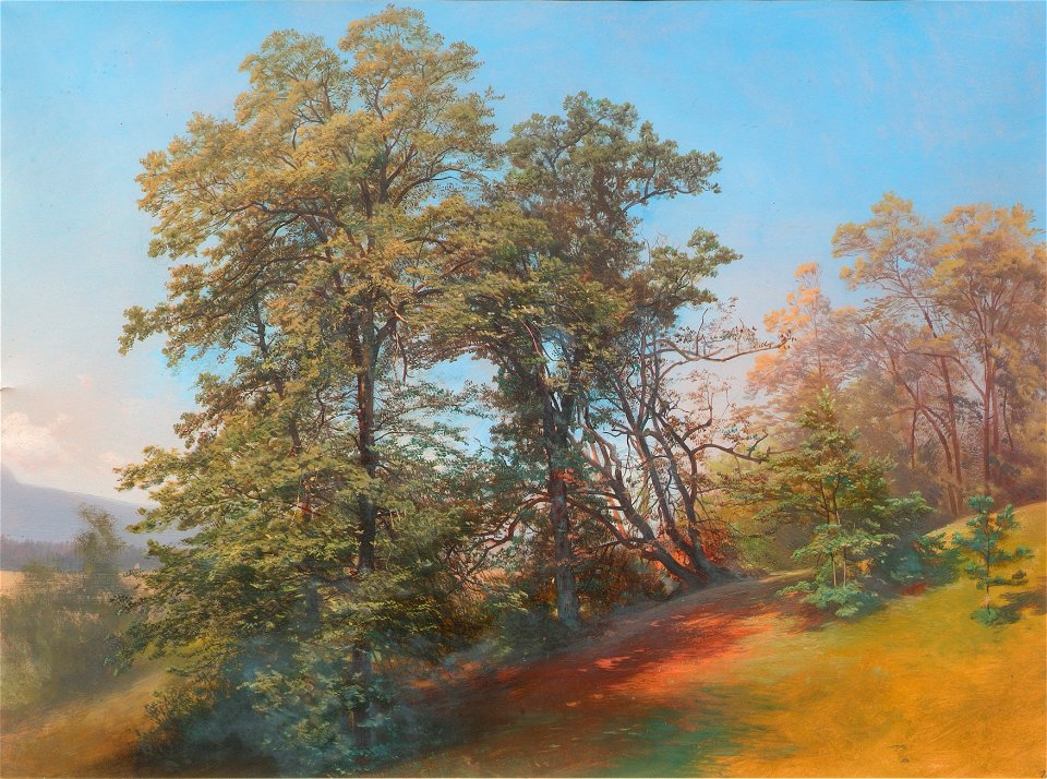 Josef Holzer - Baumgruppe am Mönchsberg in Salzburg - 3119 - Kunsthistorisches Museum