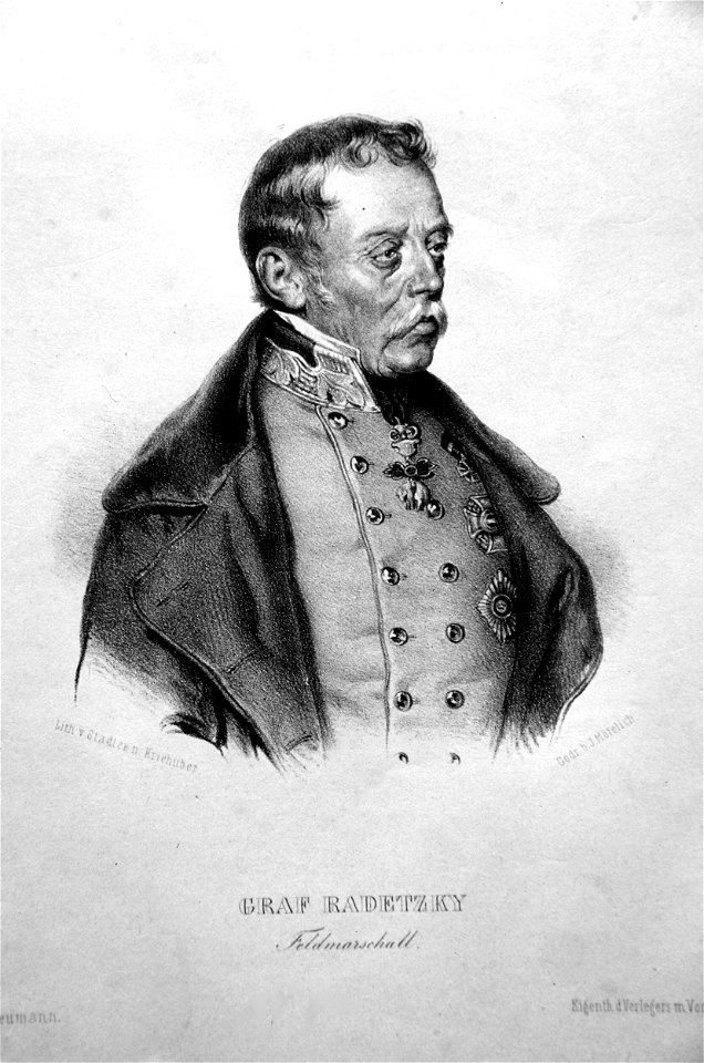 Josef Radetzky Litho