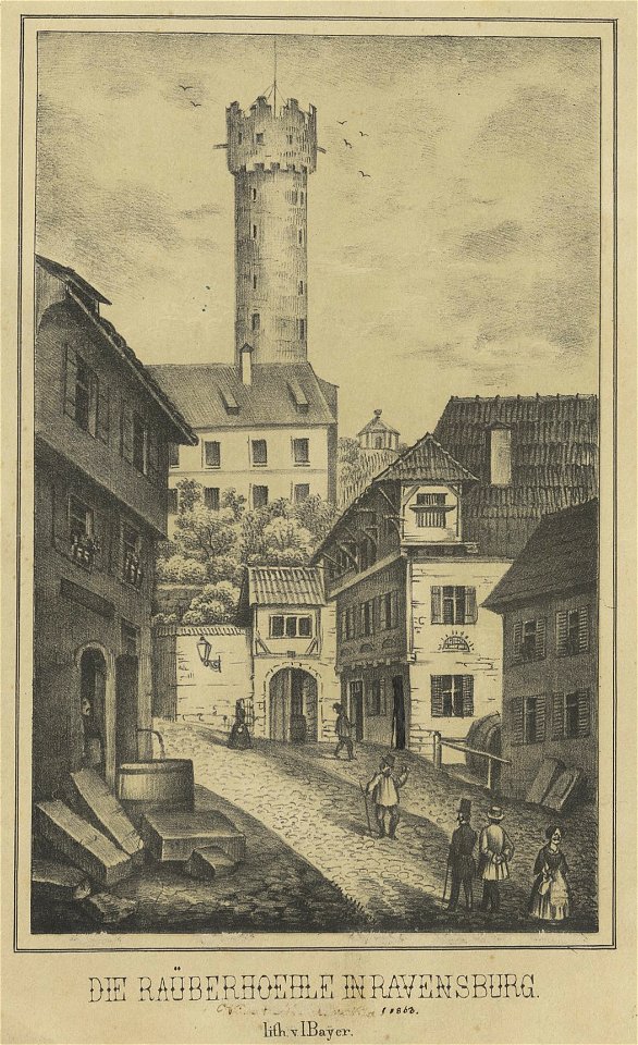 Joseph Bayer Ravensburg Räuberhöhle 1863