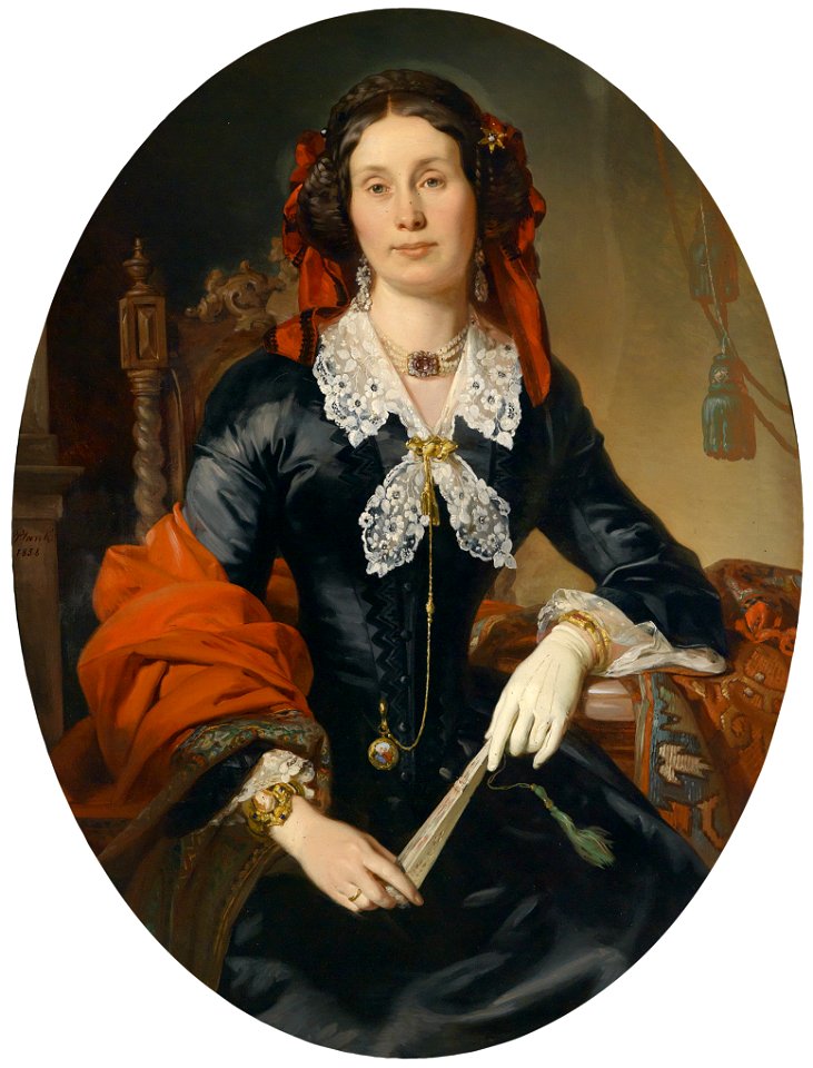 Josef Plank Bildnis Reitter Anna 1858