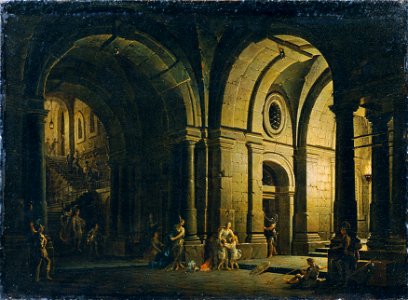 Josef Platzer - Abschied des Julius Sabinus von seiner Familie im Kerker - 3583 - Kunsthistorisches Museum